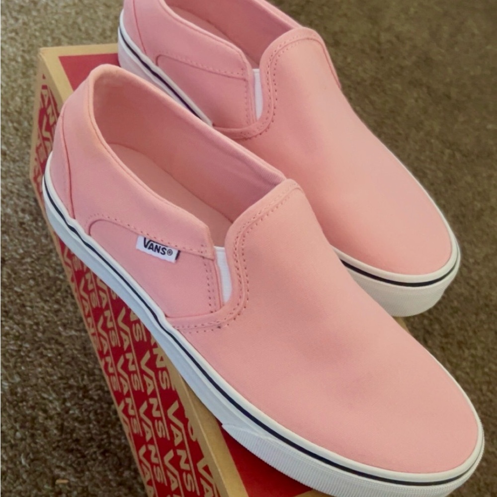 Vans Blush Pink Slip-On Shoes